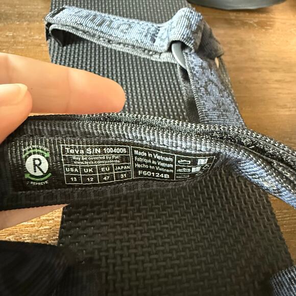 Teva Men’s Original Universal Bandana Total Eclipse Slingback Sandals- Size 13M - Picture 9 of 11